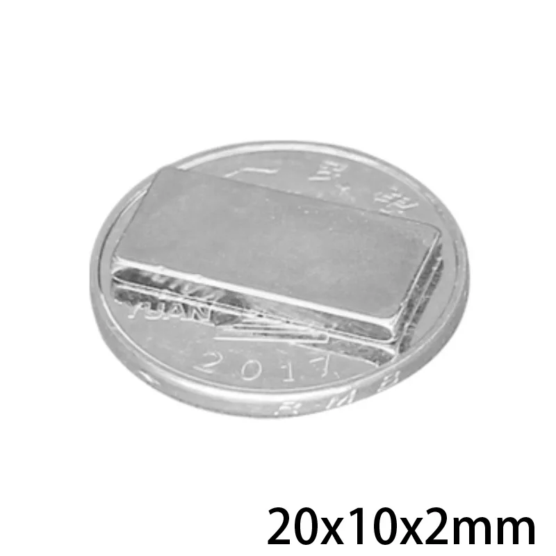 Редкоземельный магнит 10 ~ 500 шт. 20x10x2 мм 20 x блок прямоугольные магниты постоянный