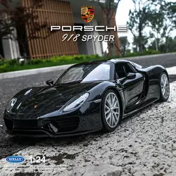 Welly 1:24 Porsche 918 автомобиль сплава модель Игрушечная машина украшения коллекционный подарок игрушка Литье модель игрушка для мальчиков