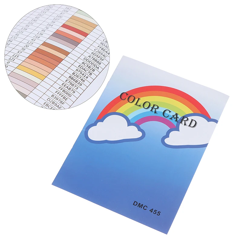 1 Pcs 5D Diamond Painting Tool DMC 447 Color Card Rhinestone Identification | Дом и сад