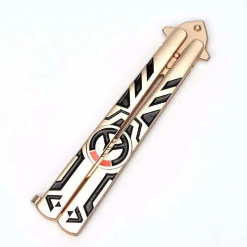Balisong Butterfly тренировочный нож, тренировочный металлический стальной ящик, подарки, инструменты для косплея
