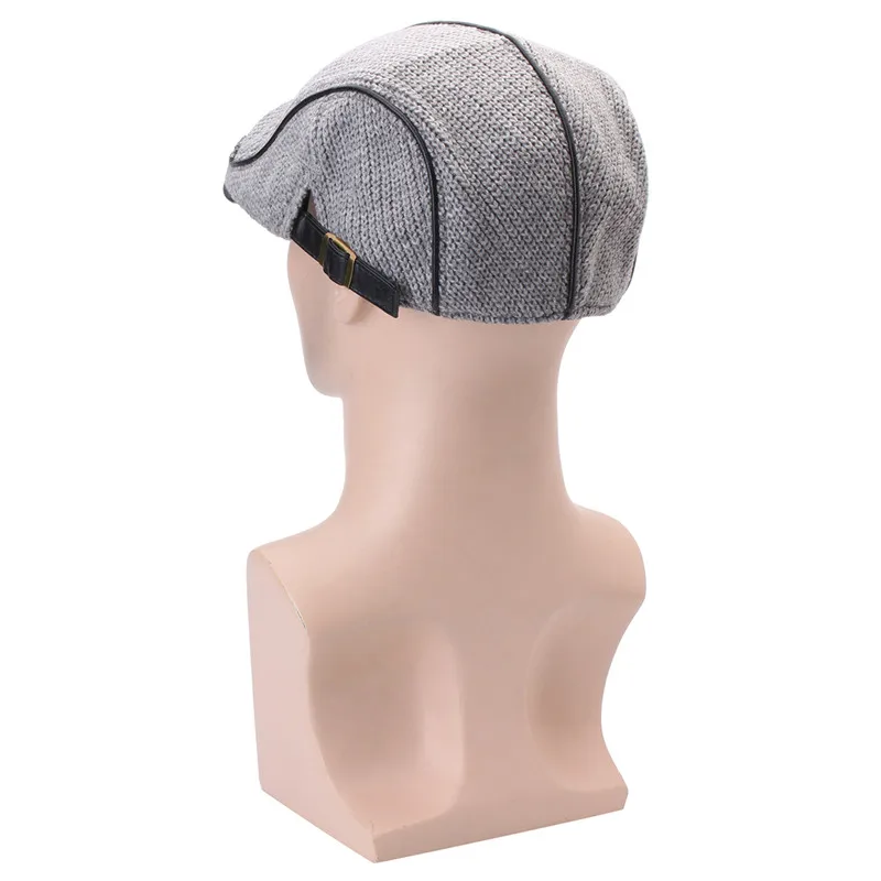 Хит, высококачественный брендовый вязаный берет, Casquette Homme, кожаная плоская кепка для мужчин, Boina Hombre, козырек, шапка, Planas Snapback Hat