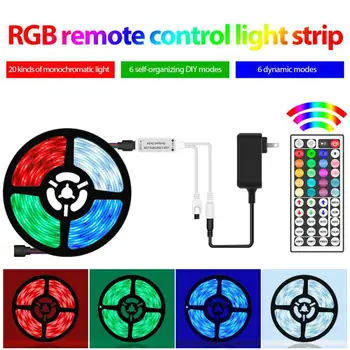 

LED Strip 5050 Bluetooth RGB LED Strip Light Music Sync 5M LED Lights For Room Remote Control RGB Ambilight Ribbon Backlight