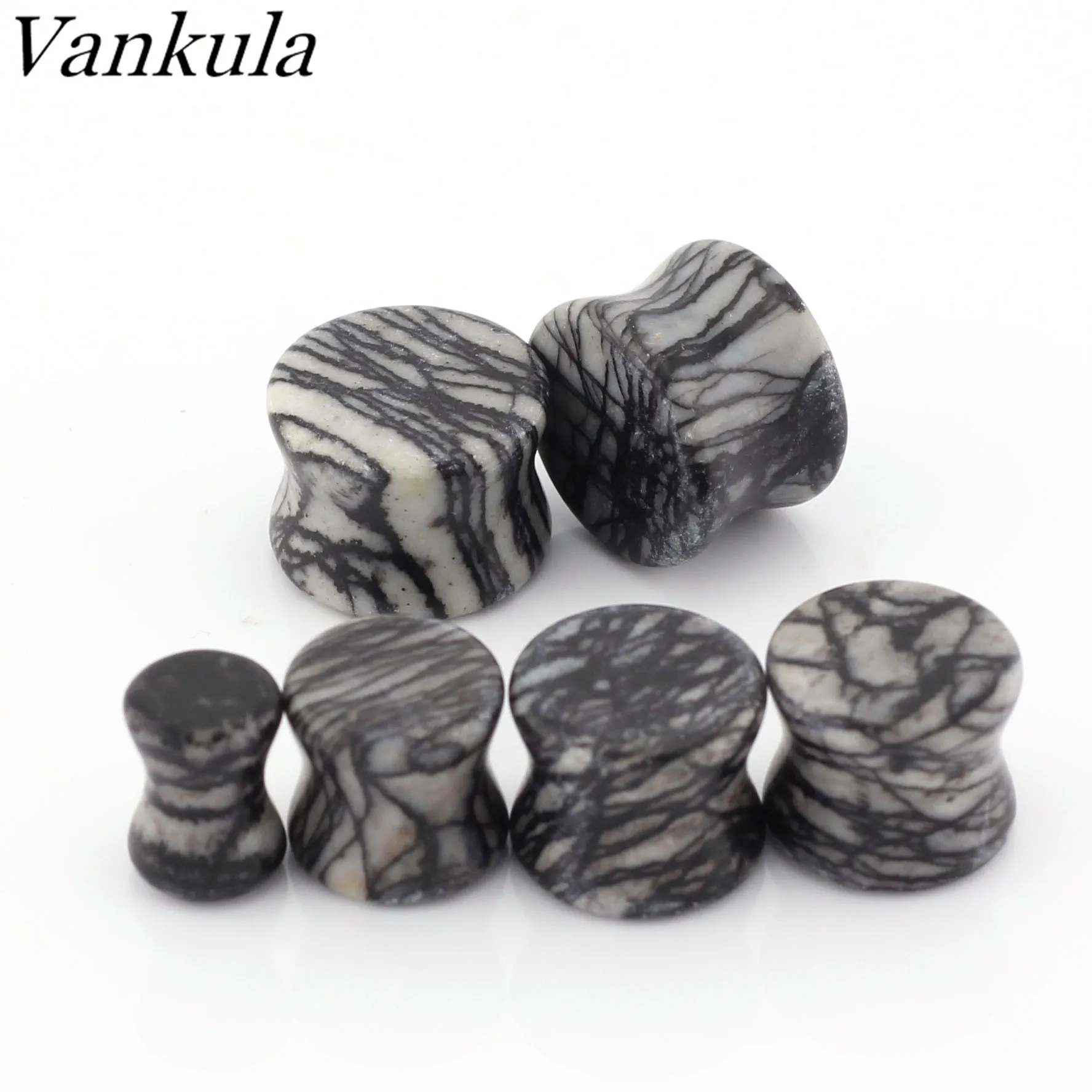 Vankula 2 шт. туннели для ушей тигриным принтом ювелирные украшения пирсинга