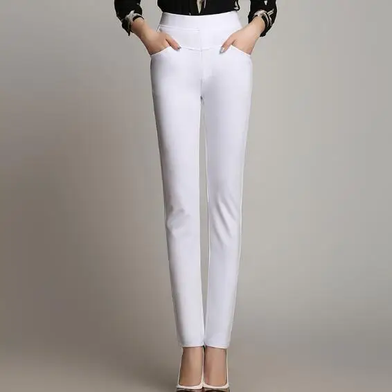 Летний auturm костюм брюки и капри женские pantalon femme хлопок с высокой талией внахлест офисные брюки-карандаш в стиле пэчворк женские брюки