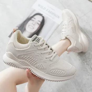 

Summer women's shoes mesh breathable sports anti-skid running women's wear lace light walking outdoor sneakers Z1-64