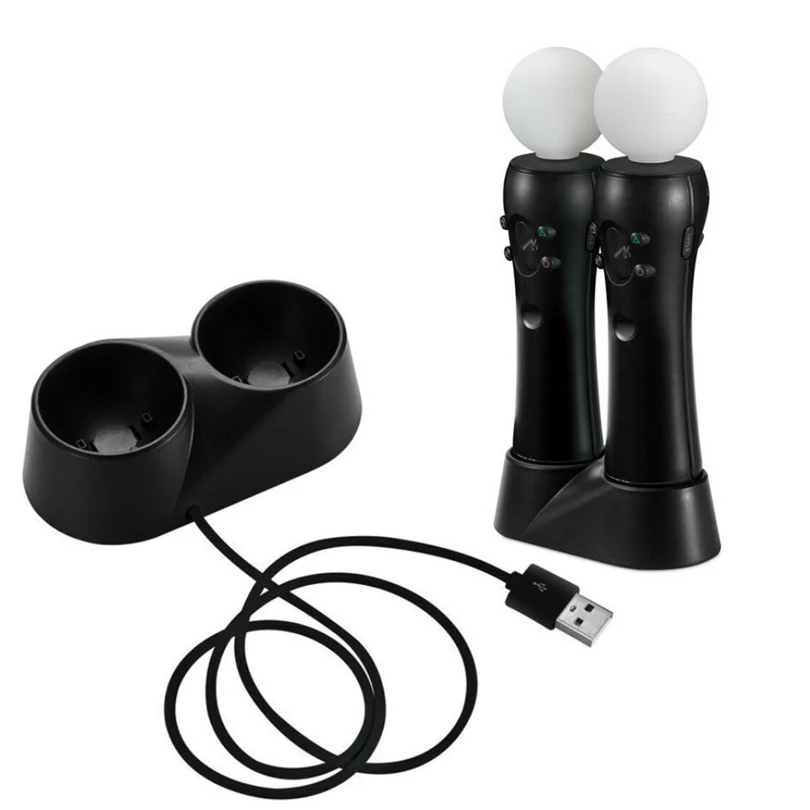

PS4 Accessories PS Move Charger for PlayStation Move Dual Charging Dock Motion Controller Charger Motion Sensing Game Joystick