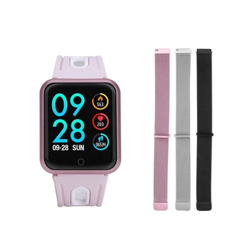 

2019 Women Waterproof Smart Watch P68 Bluetooth Smartwatch Heart Rate Monitor Fitness Tracker pk P70 T80 Smart Watch