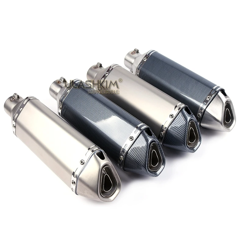 Универсальный GY6 akrapovic мотоцикл выхлопной скутер модифицированный глушитель escape slip on CBR 125 250 CB400 CB600 Z750