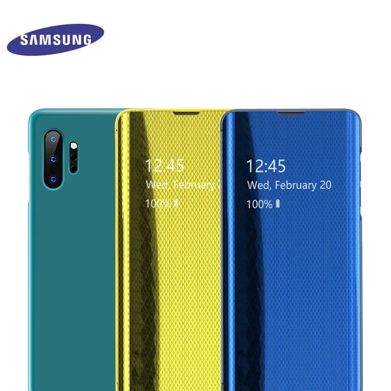 Чехол для Samsung Galaxy Note10Pro умный зеркальный чехол телефона S7 7edge S8 S9 plus note10 J4 J6 2018 a51