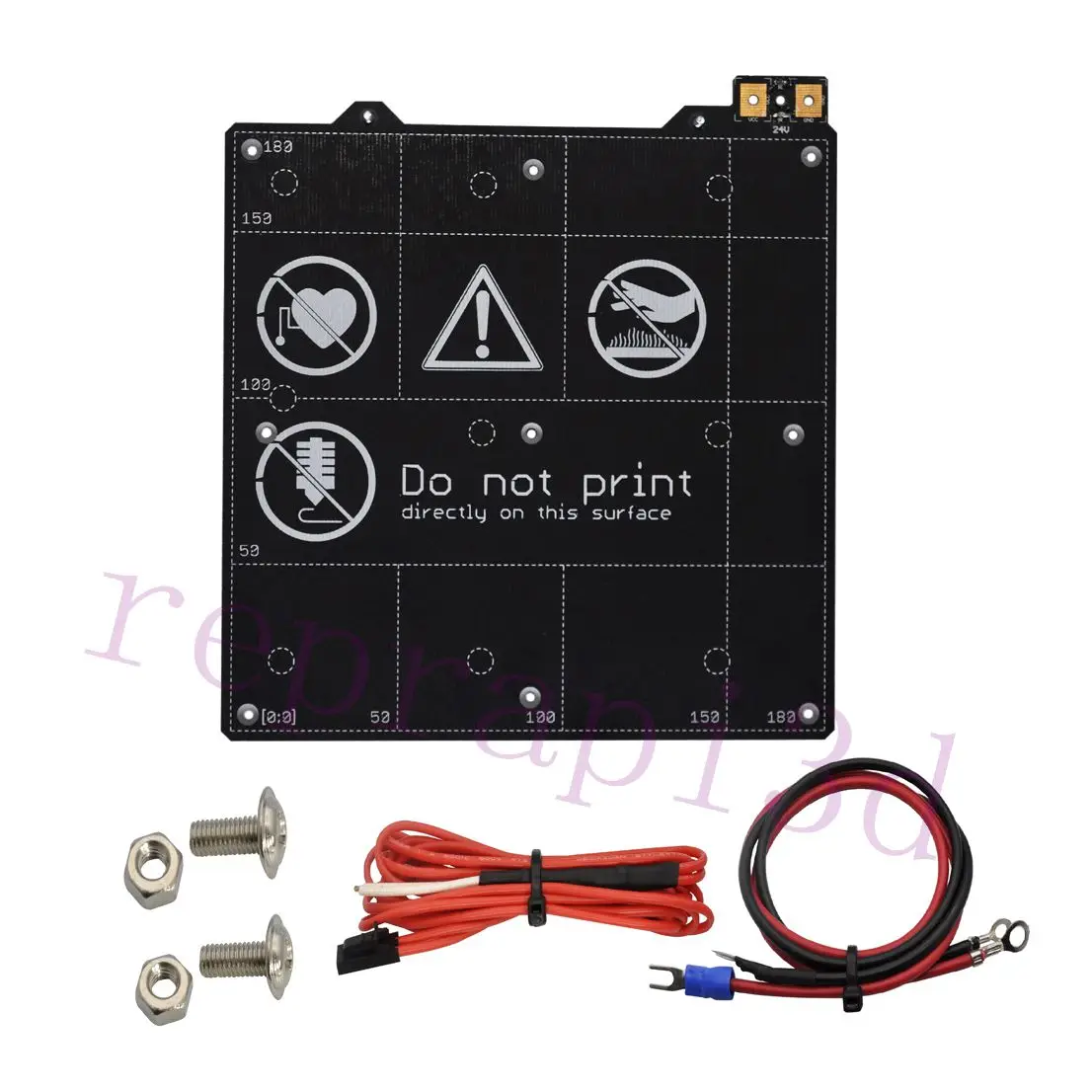 

High Flatness 3D Printer Parts 24V Heated Bed Heater Bed with Semitec Thermistor for Prusa Mini 3D Printer
