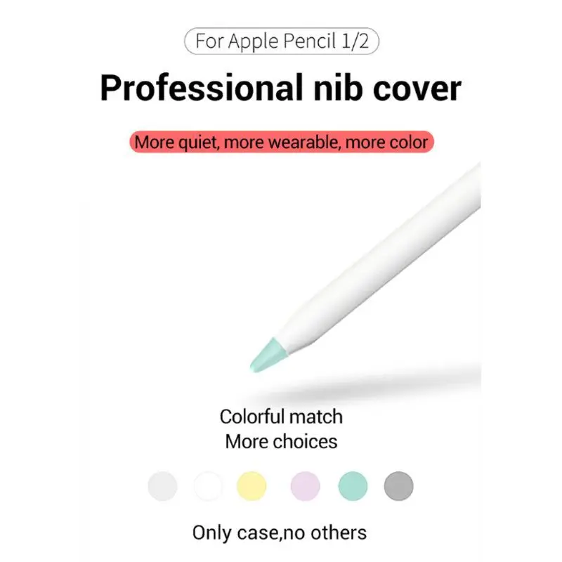 6 шт. для Apple Pencil 1 2 Tablet Stylus Touch Pen чехол для сенсорного экрана чехол
