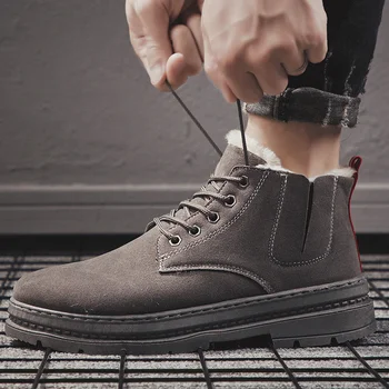 

Winter shoes men's winter boots high shoes high fashion shoes leather trend comfortable cold warm men's casual shoes