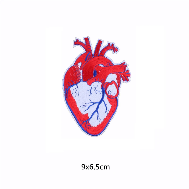 Нашивки в виде сердца железные нашивки значок стиле панк череп на спине рюкзак