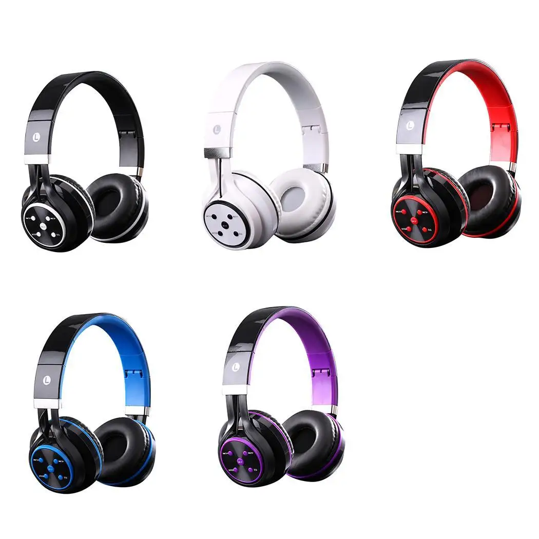 Беспроводной Наушники Hi-Fi стерео Bluetooth за ухо на головке Беспроводной наушников звонки, музыка с микрофоном Bluetooth гарнитура фиолетовый