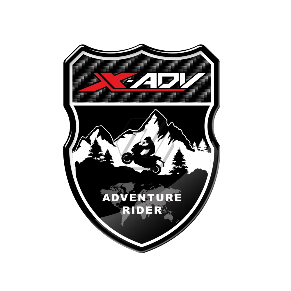 For HONDA X-ADV XADV 150 250 300 750 Adventure Rider Decals 3D Motorcycle Shield Sticker