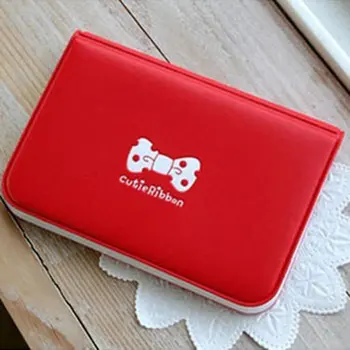 

Women Colorful Mini Bow PVC Credit Card Holder Card Case Cute Cartoon Card Holder 12 Card Slots with Soft Cover for Girls