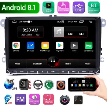 

Car Radio BT GPS Navigation Head Unit Elaborate Manufacture Prolonged Durable 9093 Double DIN 1 and 16GB Android 8.1 for VW