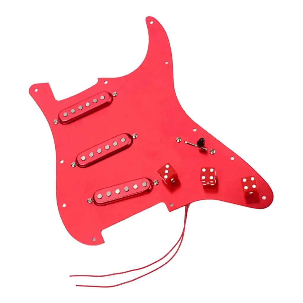 1pc Prewired Loaded Alnico V Pickguard SSS For ST Guitar Pickups Metal