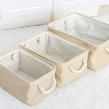 

Folding Basket Seaweed Wicker Basket Toy Dirty Clothes Storage Basket Floral Makeup Storage Box Family Storage Home Decoration