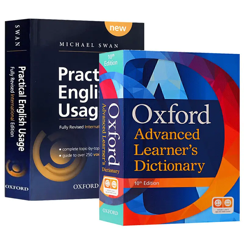 2Pcs Oxford Advanced Learner's Dictionary Original Language Learning