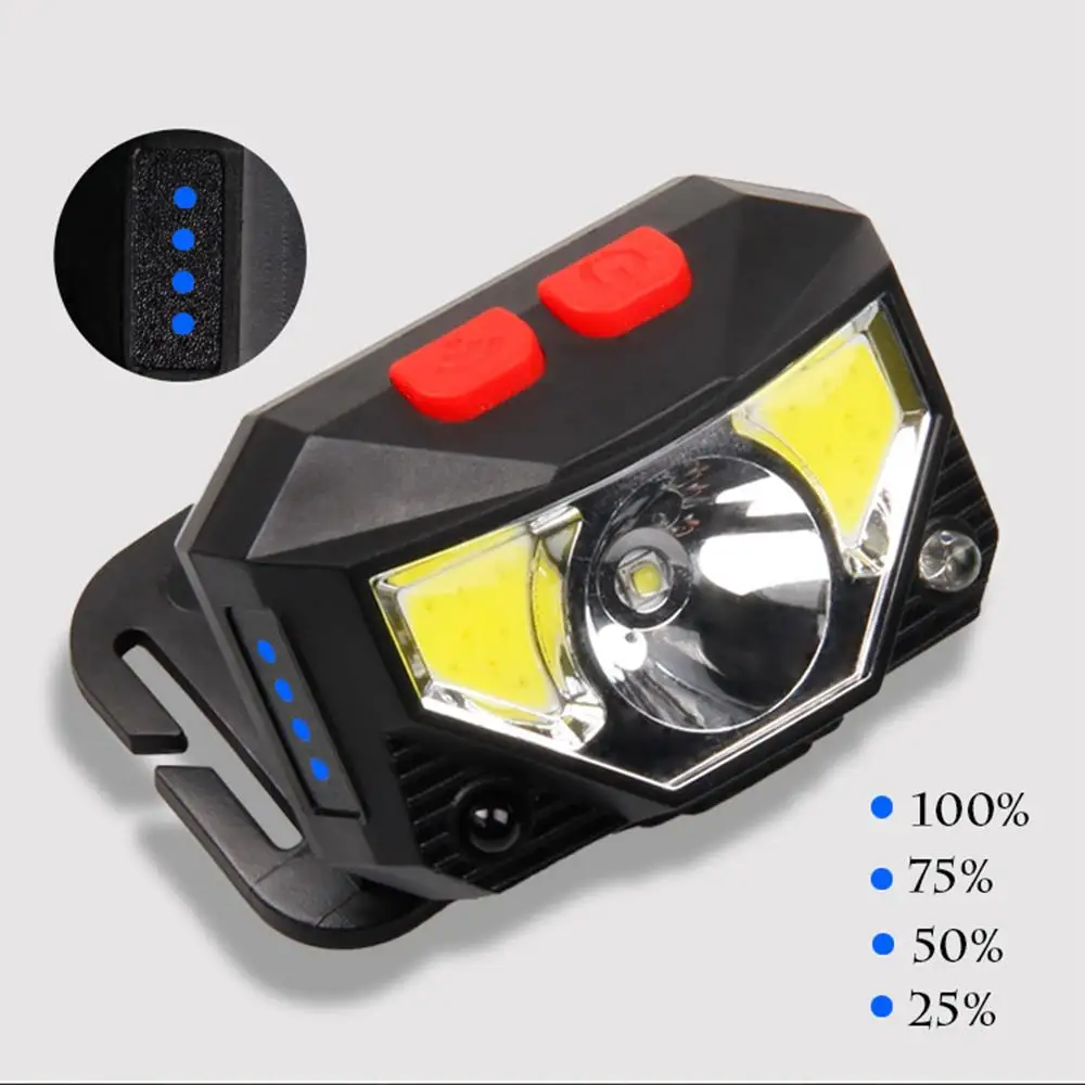 Head Torch Lamp Headlight Headlamp Rechargeable WaterResistant 800LM Black USB Sporting Goods Bicycle Bike Running Strong Light