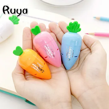 

Pencil Sharpener kawaii Stationery Student Cartoon Radish Children sacapuntas apontador pens pencils & writing supplies colores