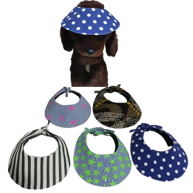 Dog Cap With Ear Holes for Small Dogs Canvas Cap Dog Baseball Beach