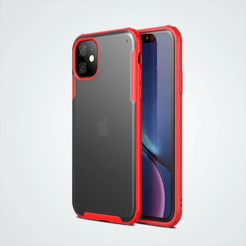 red OUDINI для Apple iPhone 6,1, полупрозрачный чехол для iPhone 6,1, цветной светильник, Мягкий силикон - Цвет: red