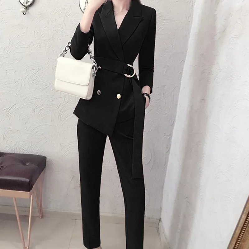 

Women's suit autumn new style temperament commuter female West assembly nine pants two sets of office ladies business suit