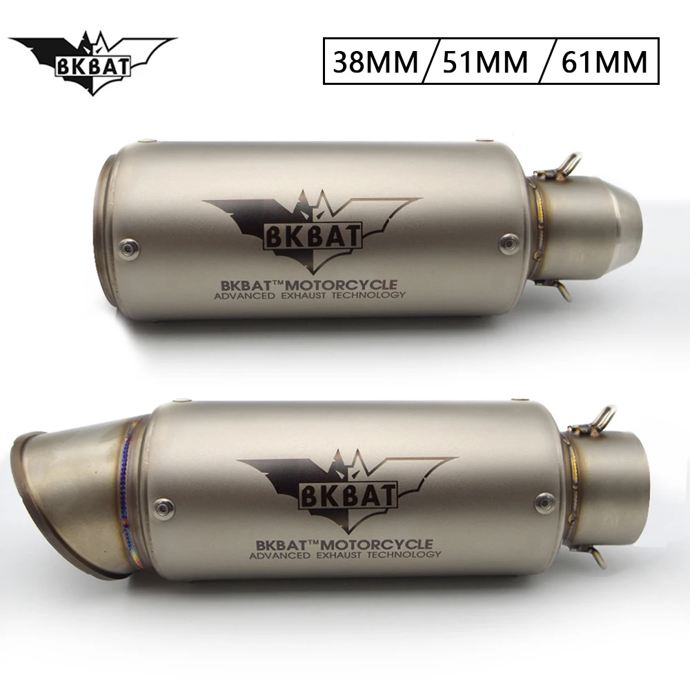 

BKBAT Motorcycle exhaust Escape mufler For Victory fz8 r15 accessories r3 2019 cygnus fz6n yzf r125 exhaust v star 1100