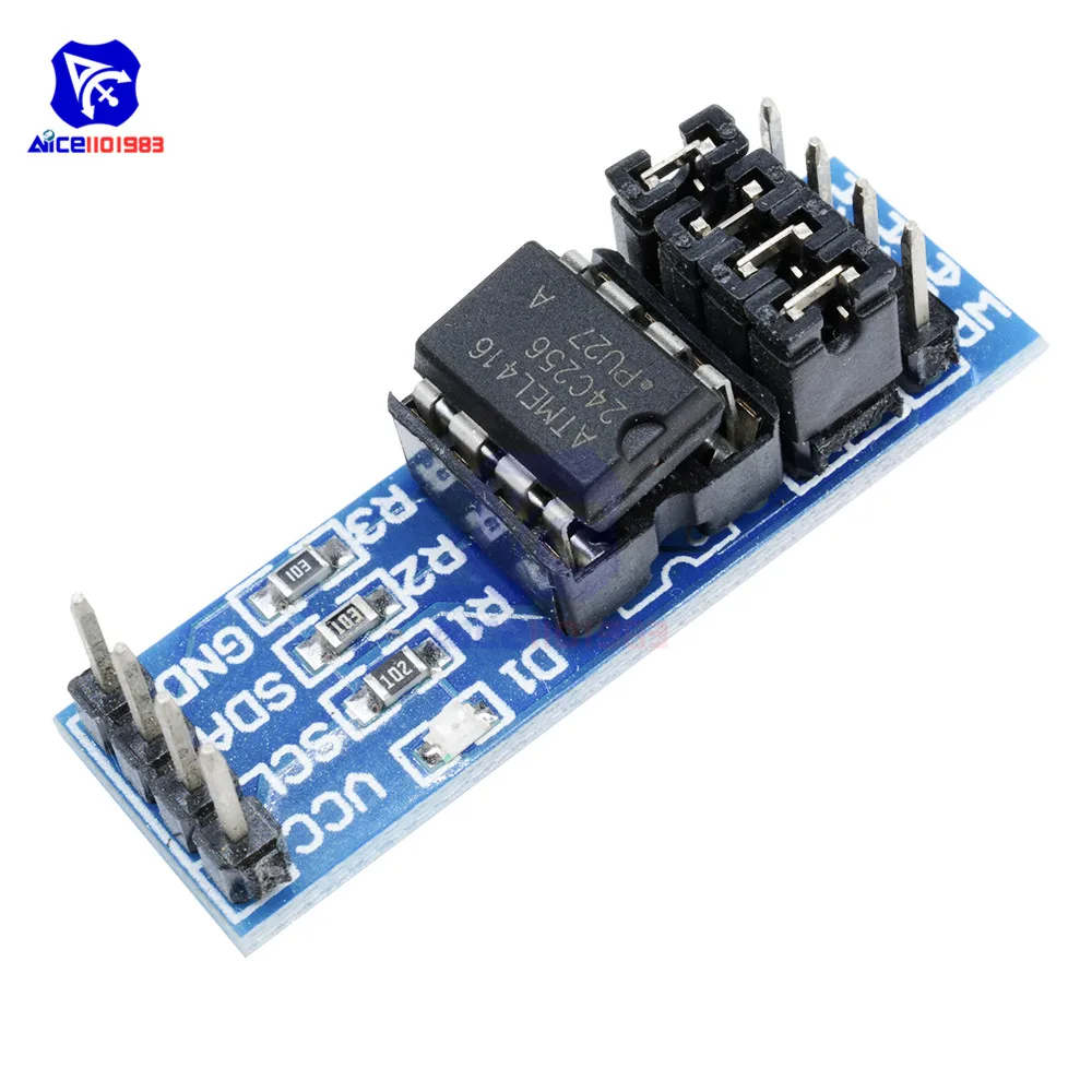 Diymore at24c256 série eeprom i2c interface módulo de armazenamento ...