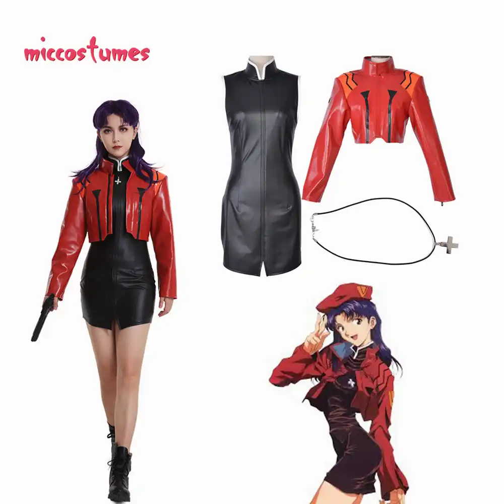 Captain Katsuragi Misato Zerochan Cosplay Costume Jacket Cosplay Woman Halloween Outfit Aliexpress