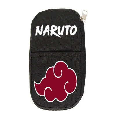 Ботинки в стиле аниме «Naruto Косплэй Холст Карандаш чехол на молнии, с символикой человека-косметическое канцелярских принадлежностей мешок подарка - Цвет: 6