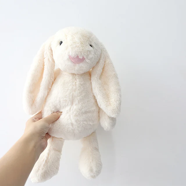 25cm Long Ears Bunny Plush Stuffed Toys For Baby Girl Appease Doll Baby Sleeping Toy Baby Gifts