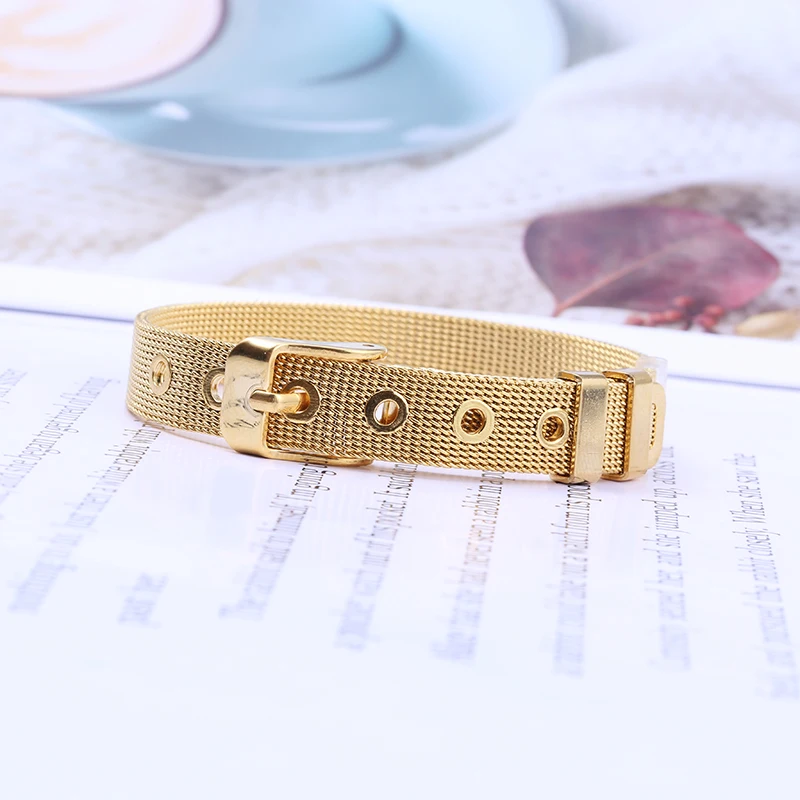 Bracelet Jewelry 10mm Stainless Steel Mesh For Women Men