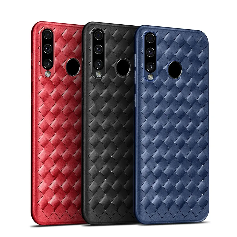 

For Samsung Galaxy M30 Case Weave Woven Grid Soft TPU Cover Fundas Bumper For Samsung A10 A20 A30 M20 M10 M 30 20 10 Phone Cases