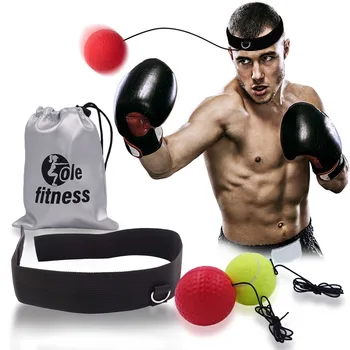 

Boxing Reflex Ball Set 2 Difficulty Level Boxing Ball with Headband Suit for Fight MMA Reaction Exercise Equipment Punching Ball