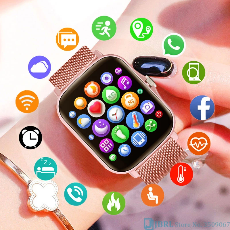 Top 2021 Smart Watch Women Men Smartwatch Electronics Smart Clock For Android IOS Fitness Tracker Sport Smart-watch