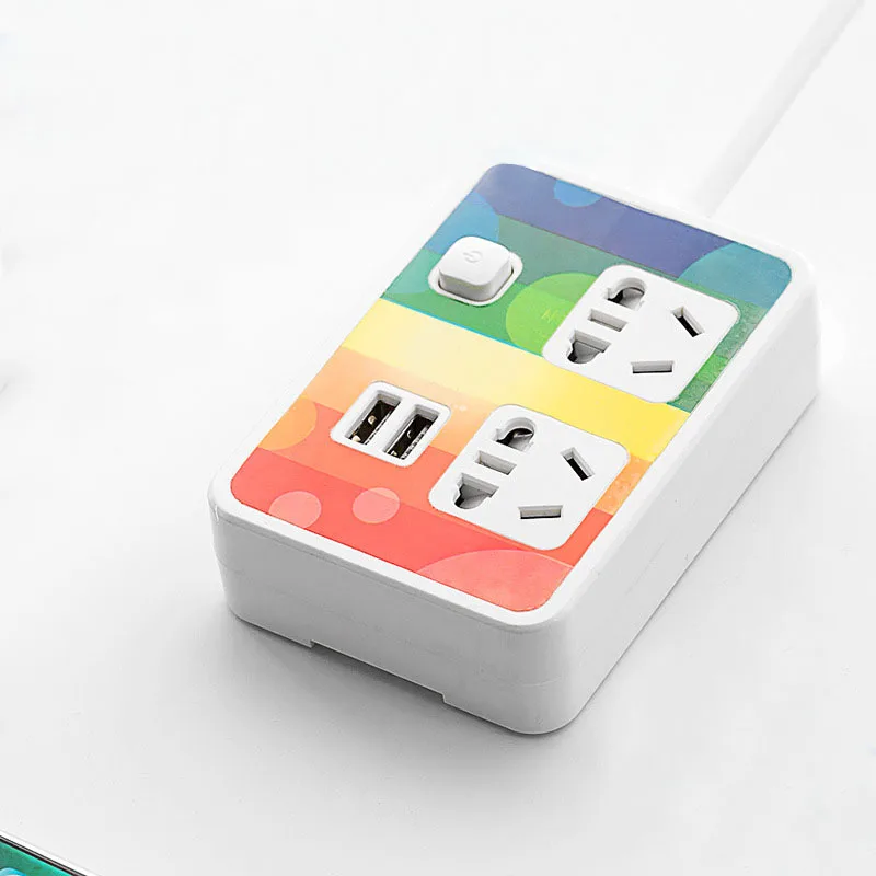 10А 250 В 2 USB 2AC розетка для скалолазания на стену красочная патч-панель компактная зарядная плата