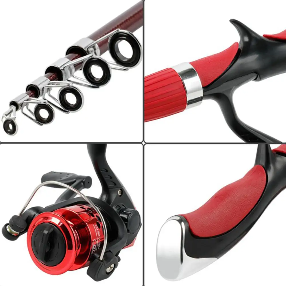 1.4m Fishing Rod Combos with Telescopic Fishing Pole Spinning Reels For Travel Fishing 1.4m Fishing Rod Combos with Telescopic Fishing Pole Spinning Reels For Travel Fishing