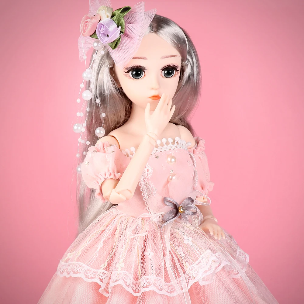 1/4 SD куклы 18 дюймов 18 шаровые шарнирные куклы BJD кукла с одеждой наряд обувь парик волосы макияж лучший подарок для девочек