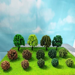 Árboles de calle a escala 1:87 HO, arbusto, modelo de paisaje, tren, camino, jardín, Diorama, Material de mesa de arena