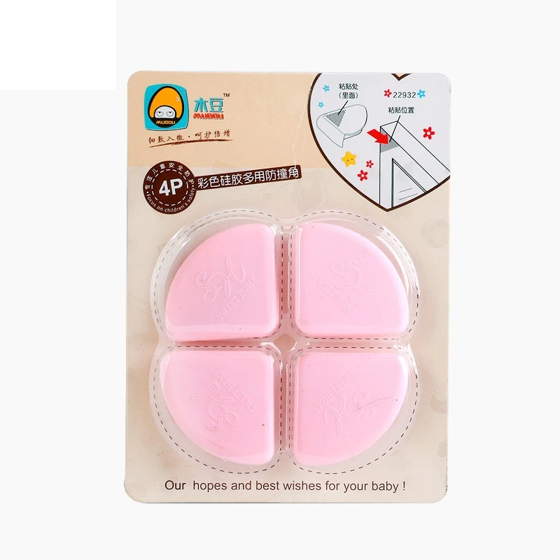 4 шт./упак. младенца силикона безопасности угловойой протектор стол углы гвардии защиты детей твердая безопасность защитные насадки на края