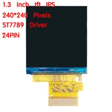 Ips 1,3 дюймов 24PIN 262K SPI TFT HD Цвет Экран ST7789 драйвер 240(RGB)* 240 MCU 4-провод SPI 8Bit параллельно Интерфейс full view