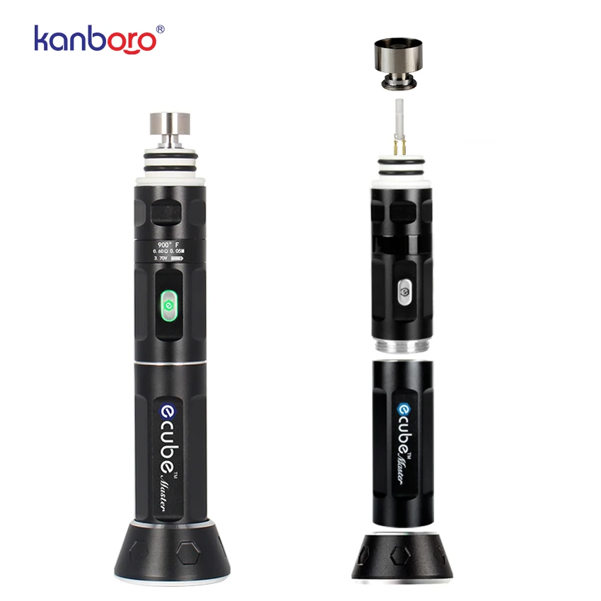  KanboroTech Ecube Master Kit Wax Oil Vaporizer Enail Vape Pen LCD Screen Water Dabber Pipe Filter T