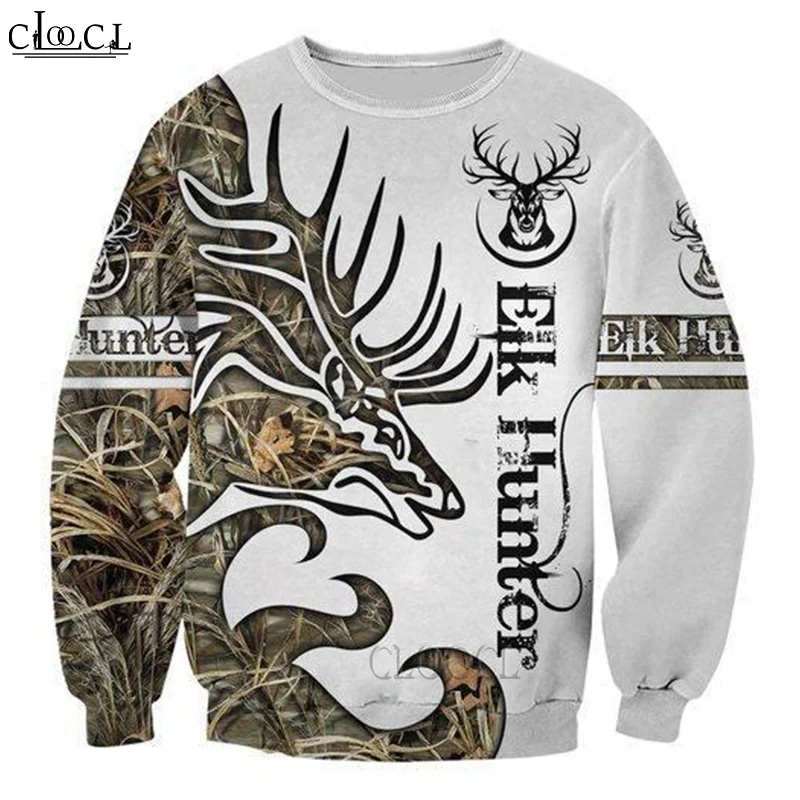 

CLOOCL Newest Animal Deer Hunting 3D Print Men Women Sweatshirt Fashion Autumn Hip Hop All-match Harajuku Tops Drop Shipping