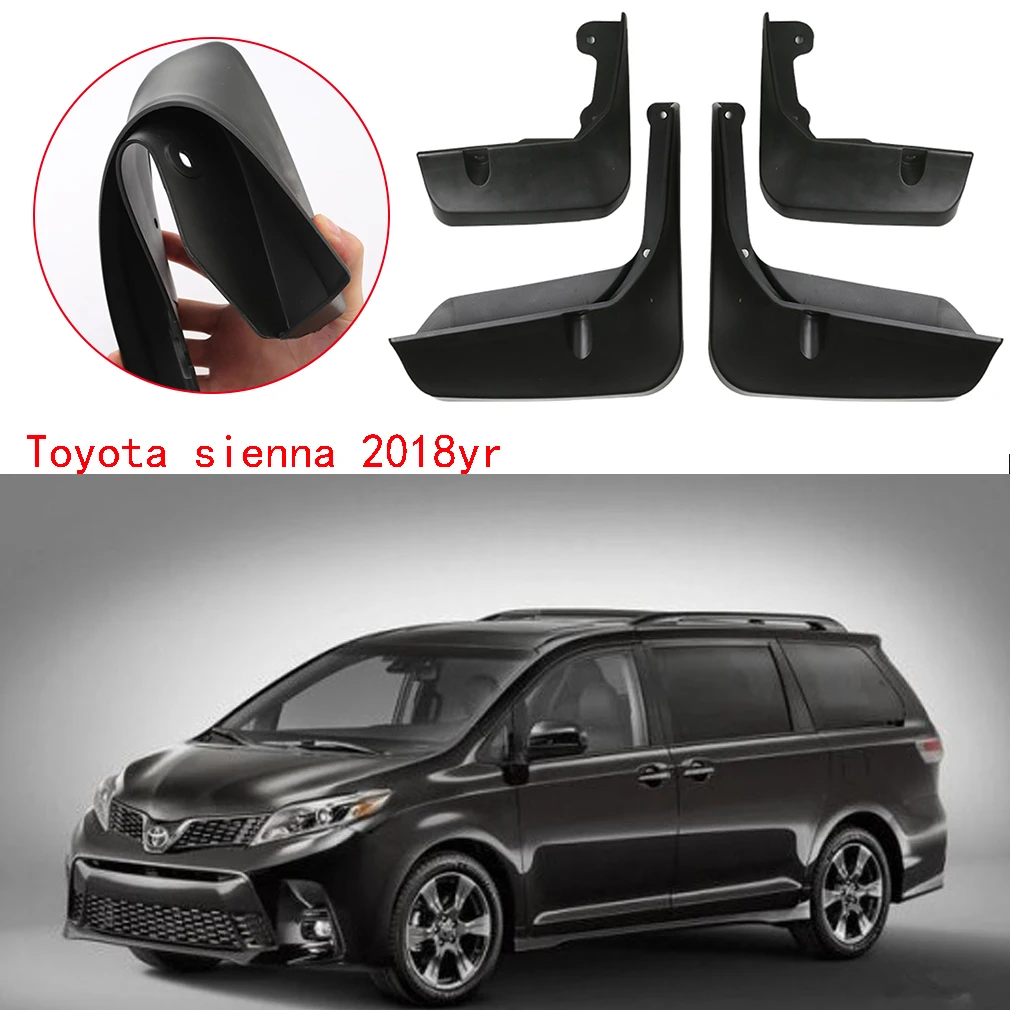 Для Toyota sienna 2018yr Брызговики автомобильные Брызговики ограничители Брызговики фартук крыла спереди