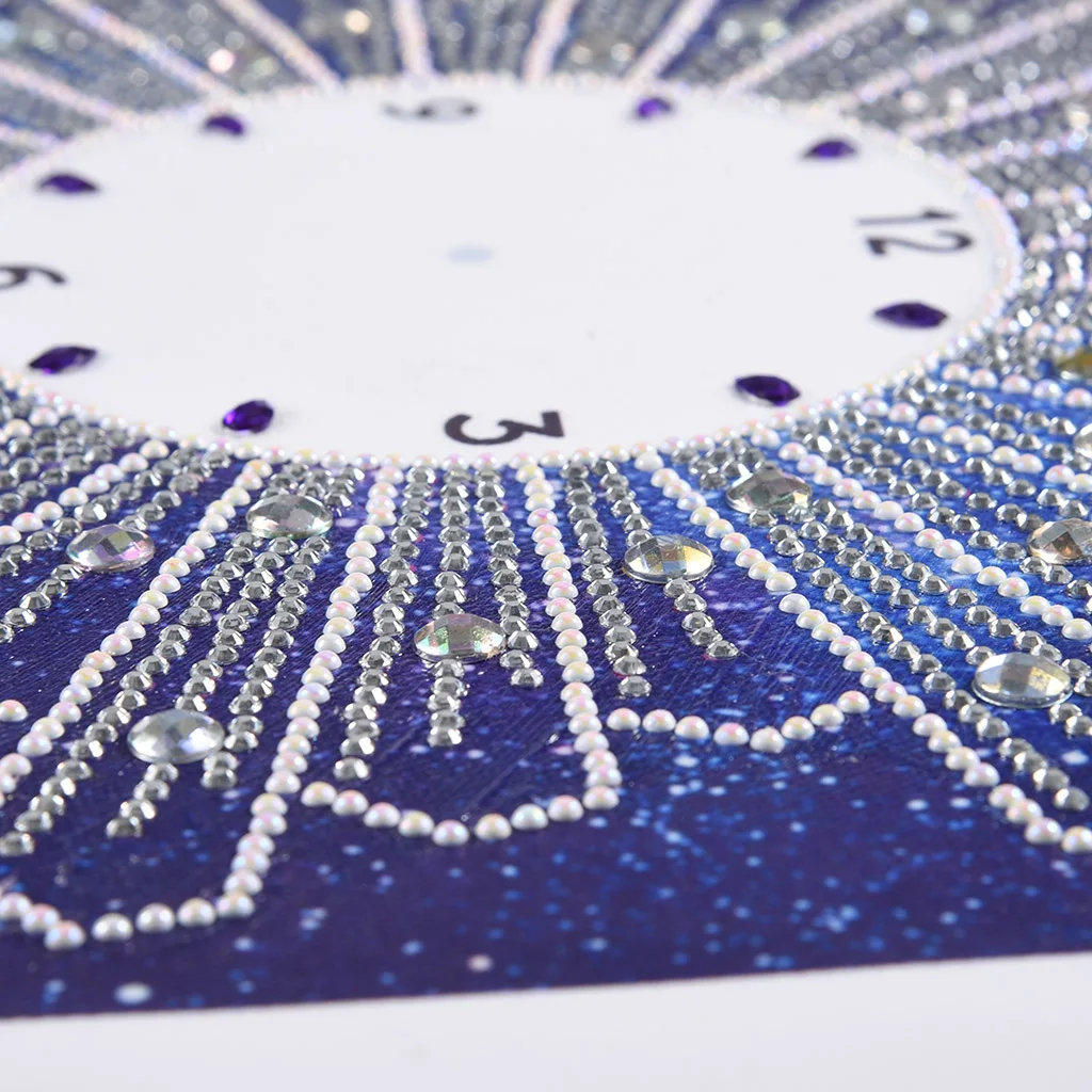 Настенные часы специальной формы алмазная живопись 5D вышивка сделай сам цветы