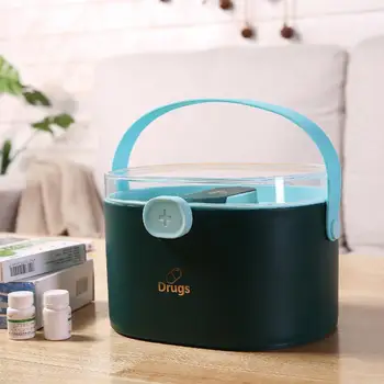 

Double Layer Portable Emergency First-aid Medicine Box Storage Case Container