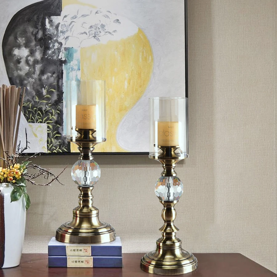 Enfeite Para Каса Decoracao Arredo подсвечники домашние акценты винтажные подсвечники фонарь подсвечник стеклянный канделябр CBY23